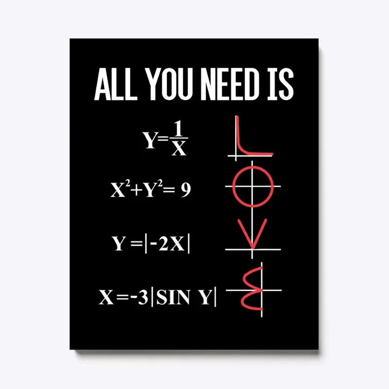 ALL YOU NEED IS LOVE MATH NERD 